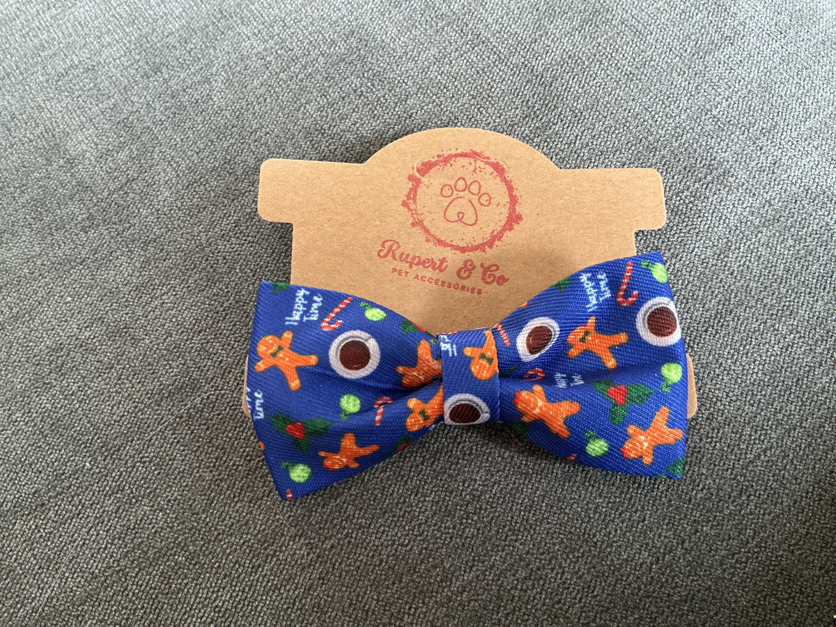 Christmas Dog Collar Bow Tie