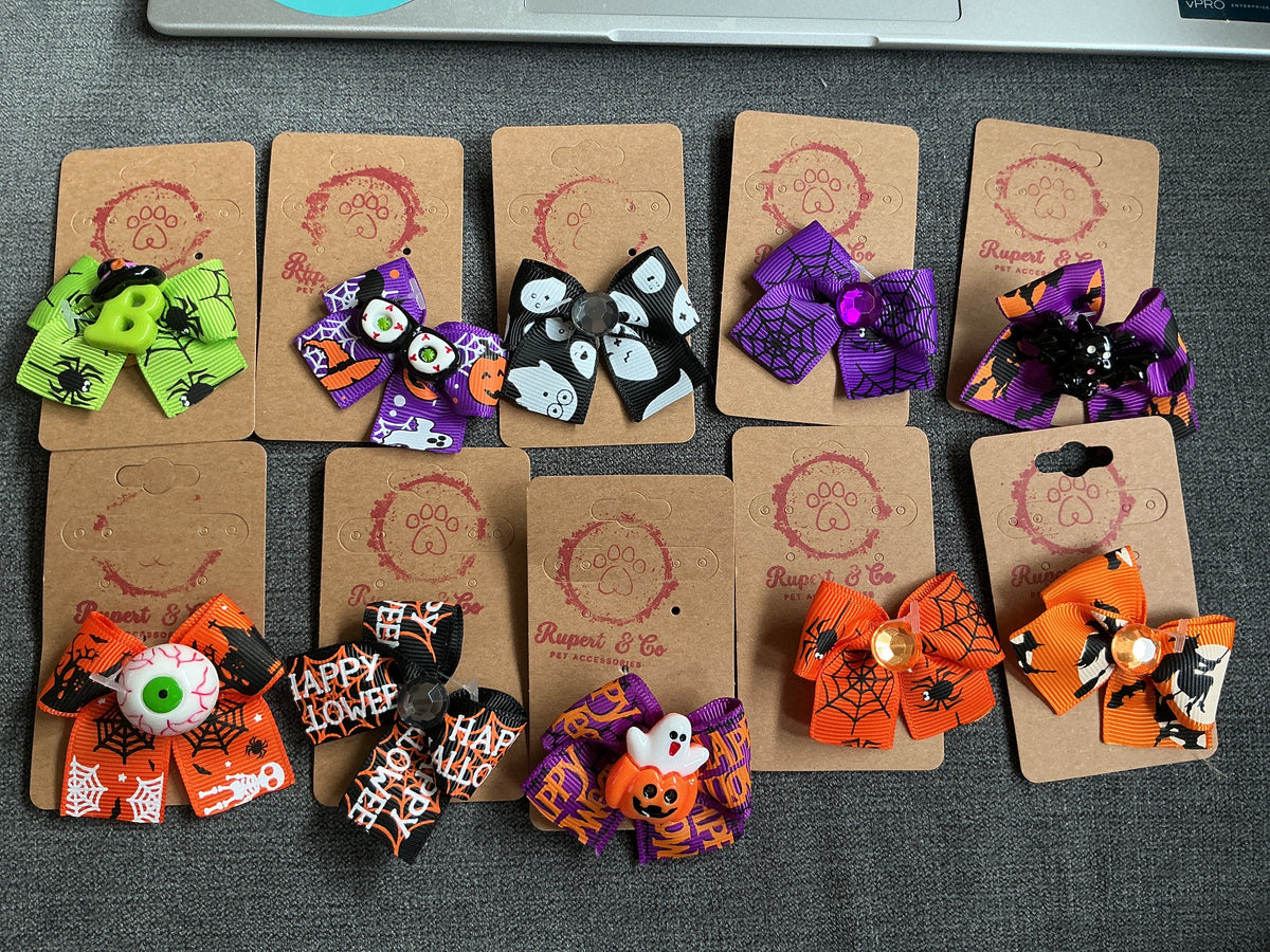 Halloween Dog Collar Bow | hair bow