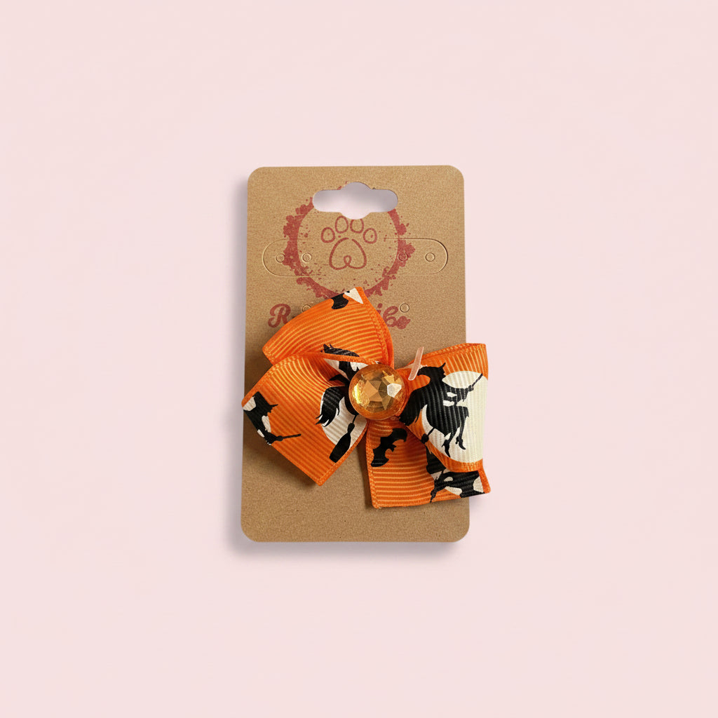 Halloween Dog Collar Bow | hair bow
