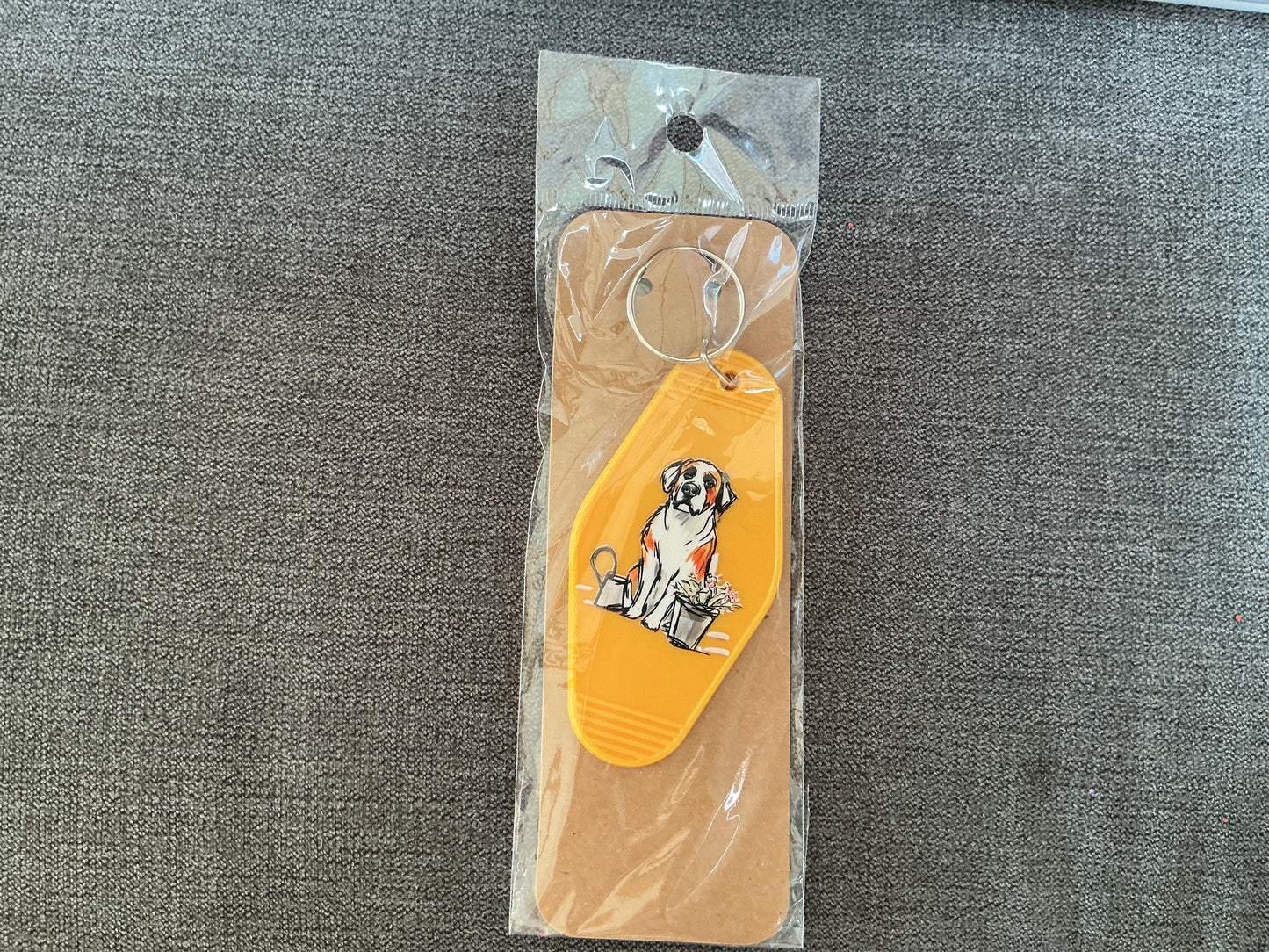 St Bernard keyring