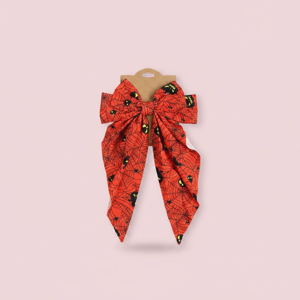 Spooky Halloween Dog Collar Bow Extra Large