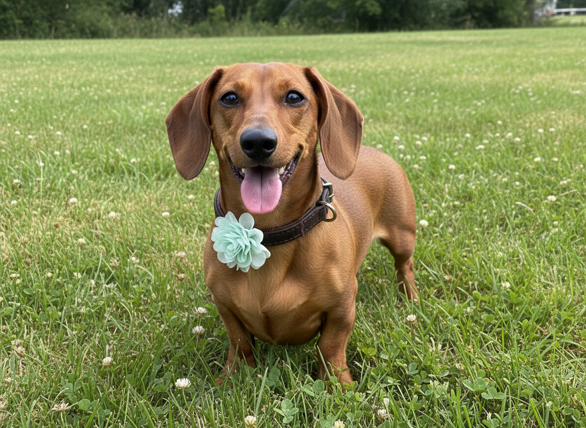 Small Dog Collar Flower