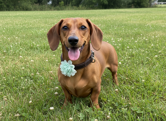 Small Dog Collar Flower