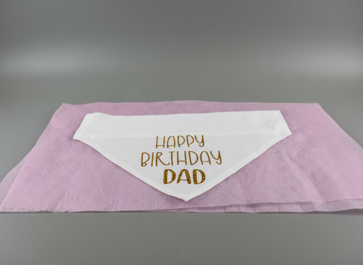 Personalized Pet Birthday Bandana: Custom Dog or Cat Party Accessory