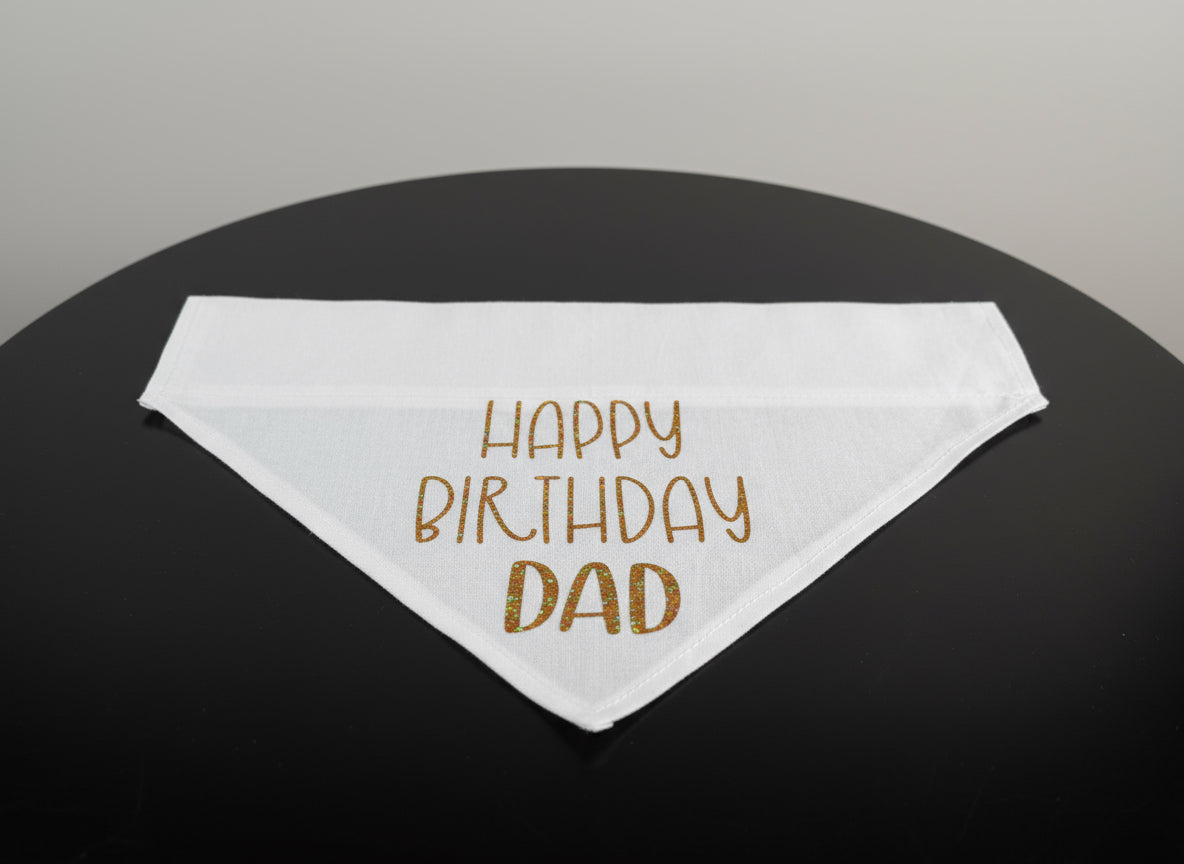 Personalized Pet Birthday Bandana: Custom Dog or Cat Party Accessory