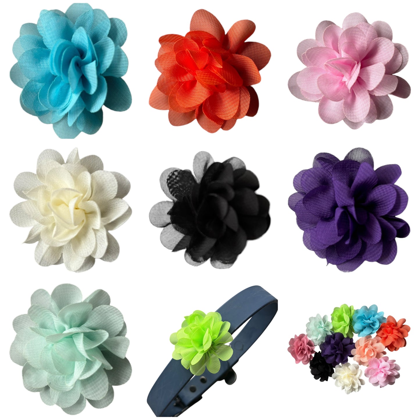 Small Dog Collar Flower