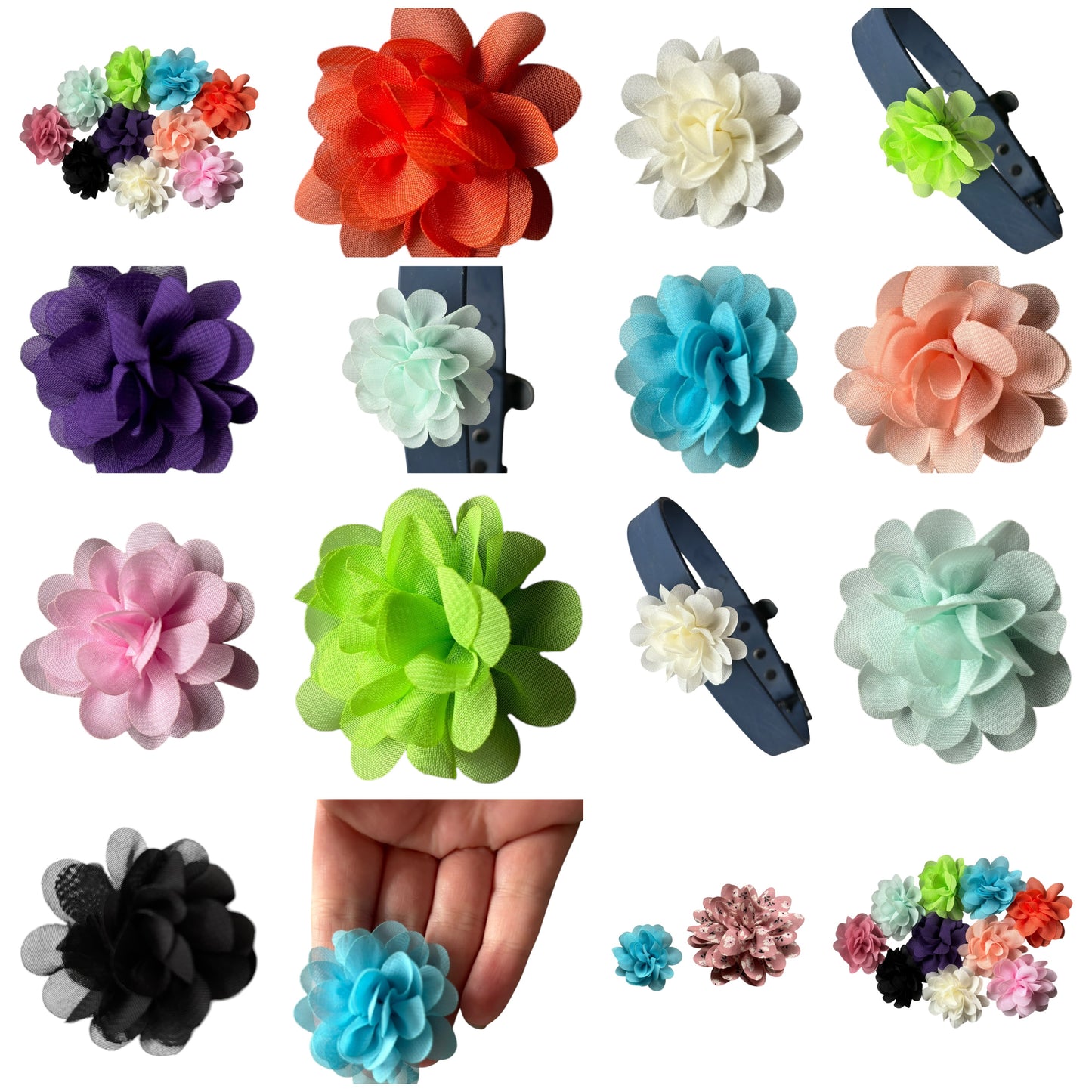Small Dog Collar Flower
