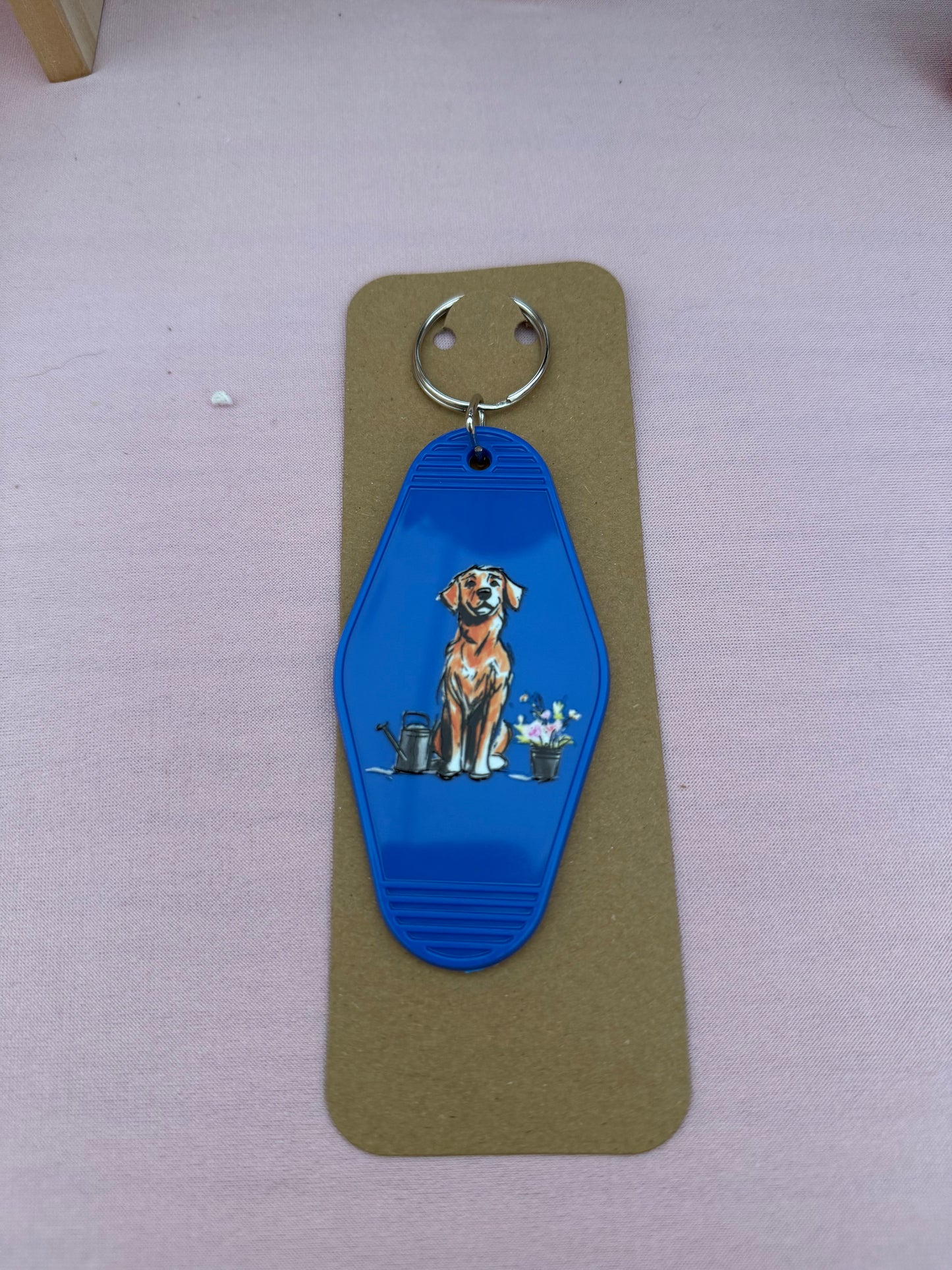 Golden Retriever Keyring