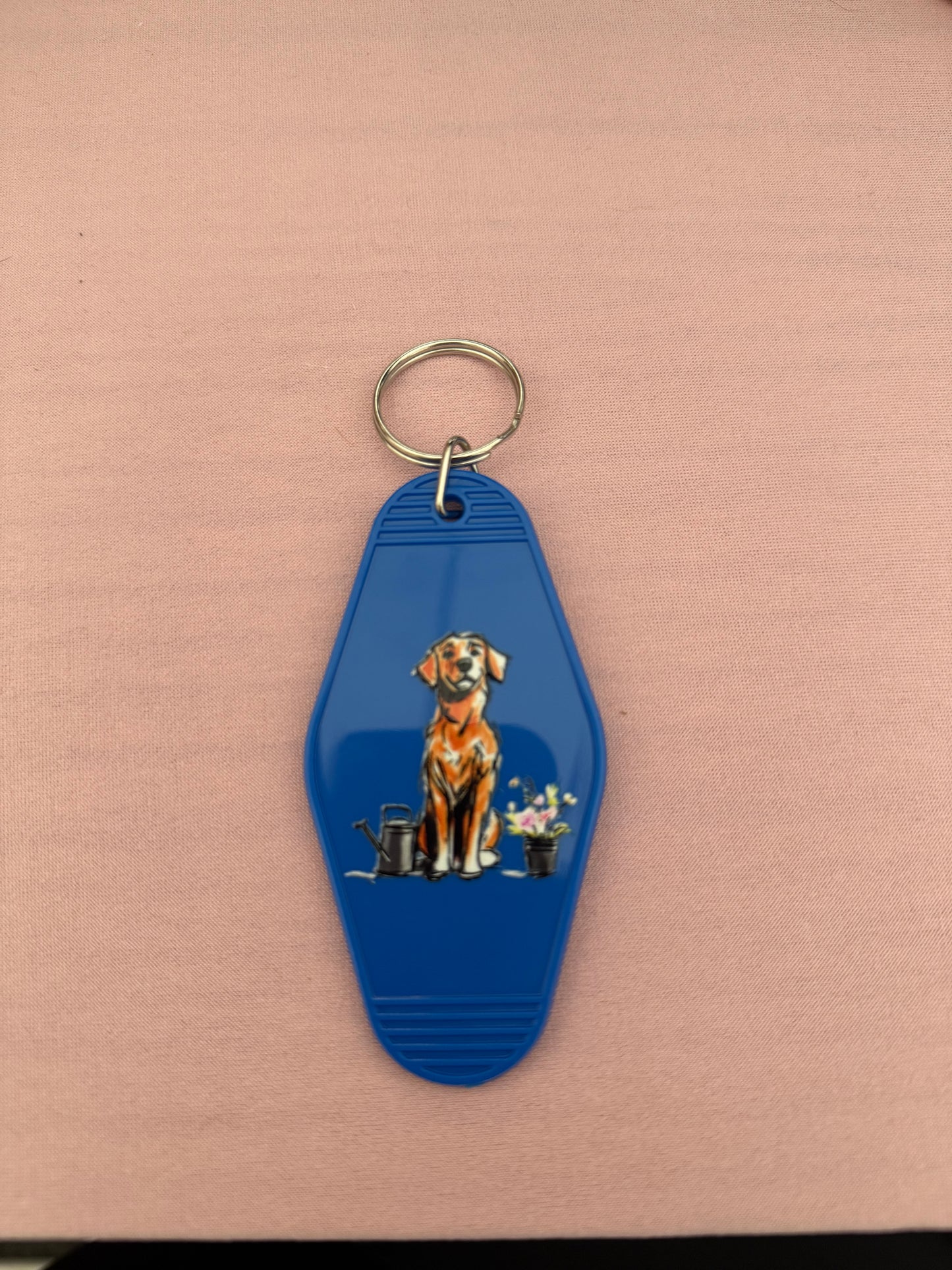 Golden Retriever Keyring