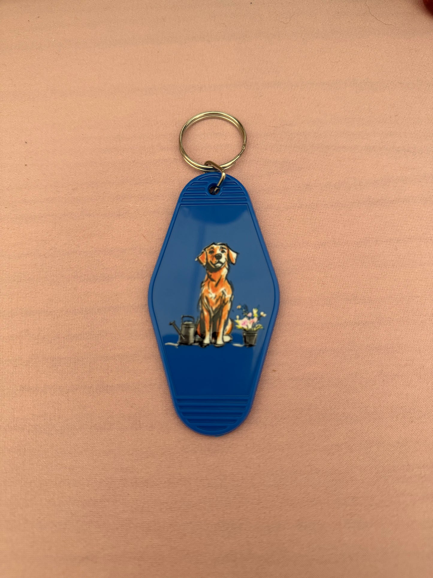 Golden Retriever Keyring