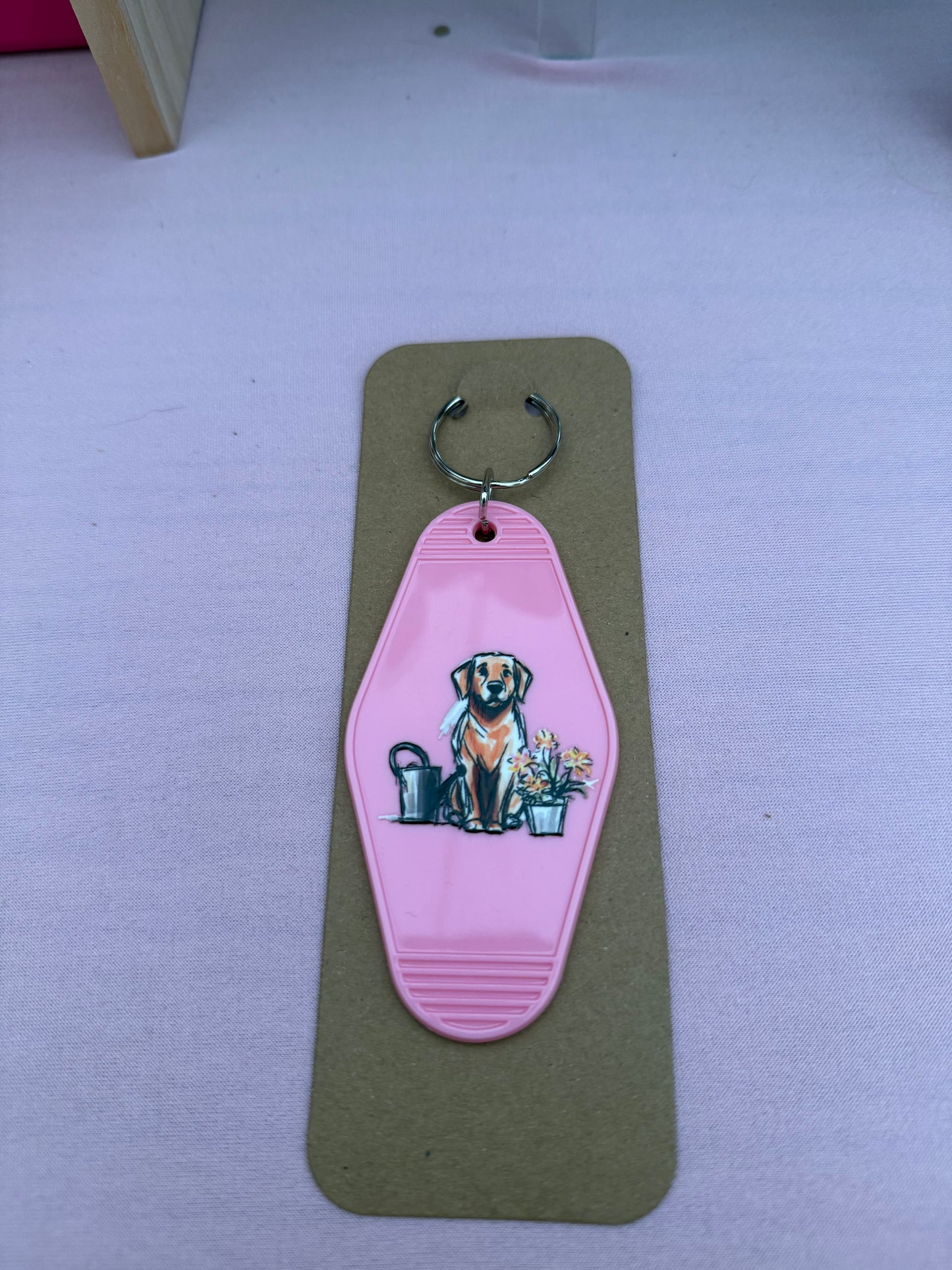 Golden Retriever Keyring