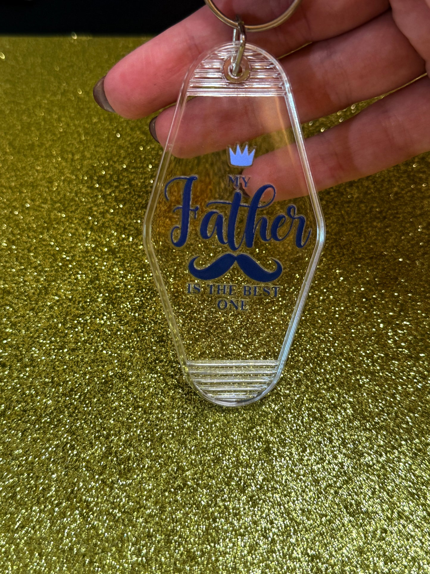 My Father Is the Best” Father’s Day Keyring Gift