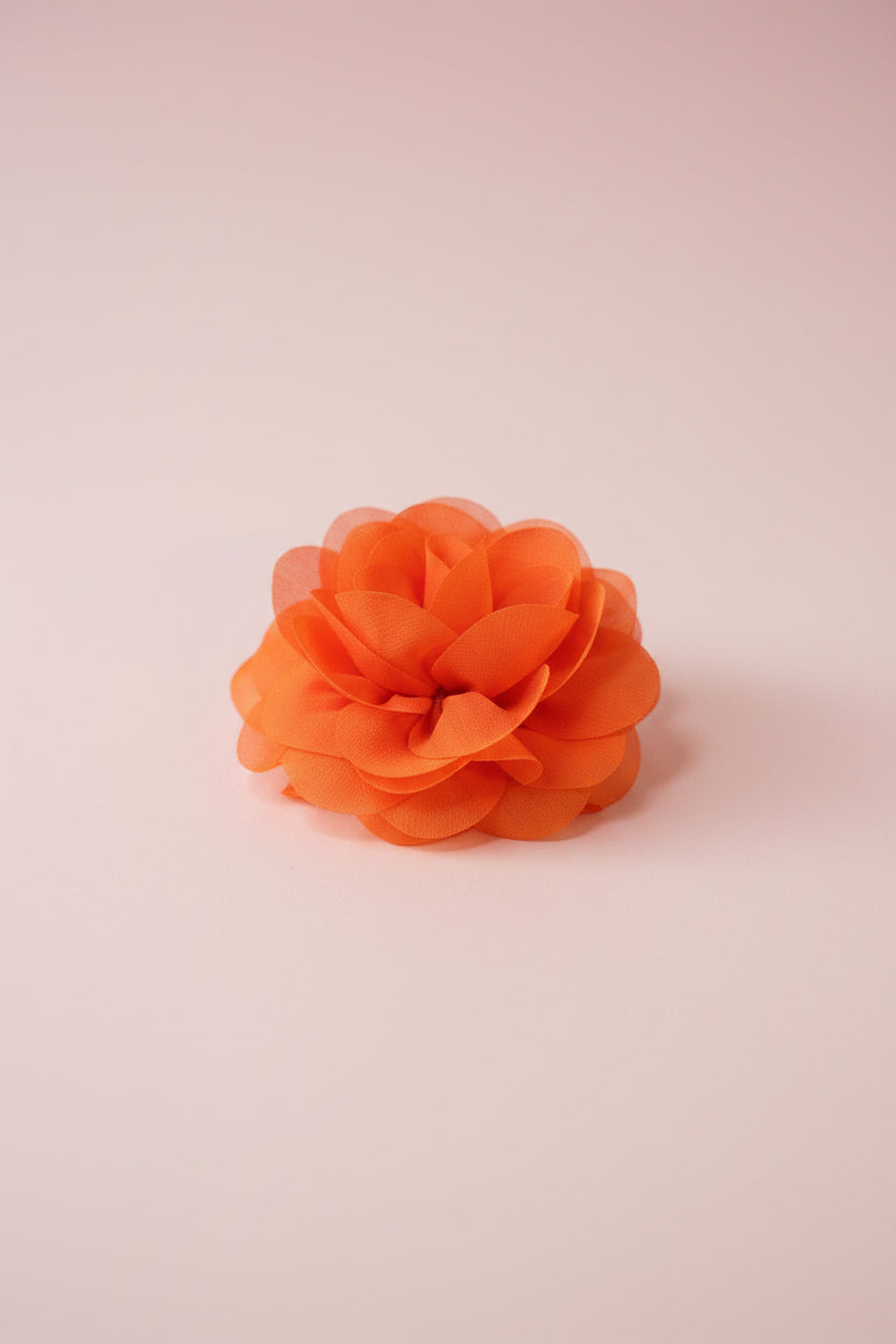 Medium/Large Chiffon Dog Collar Flower – Elegant Removable Floral Accessory