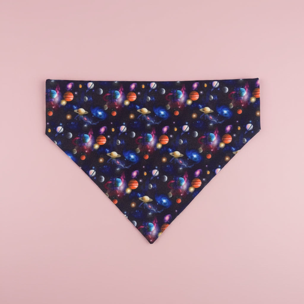 Space themed Planet Dog bandana