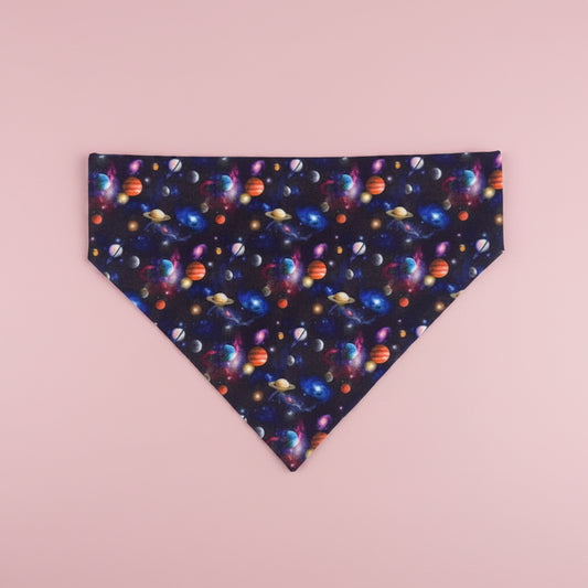 Space themed Planet Dog bandana