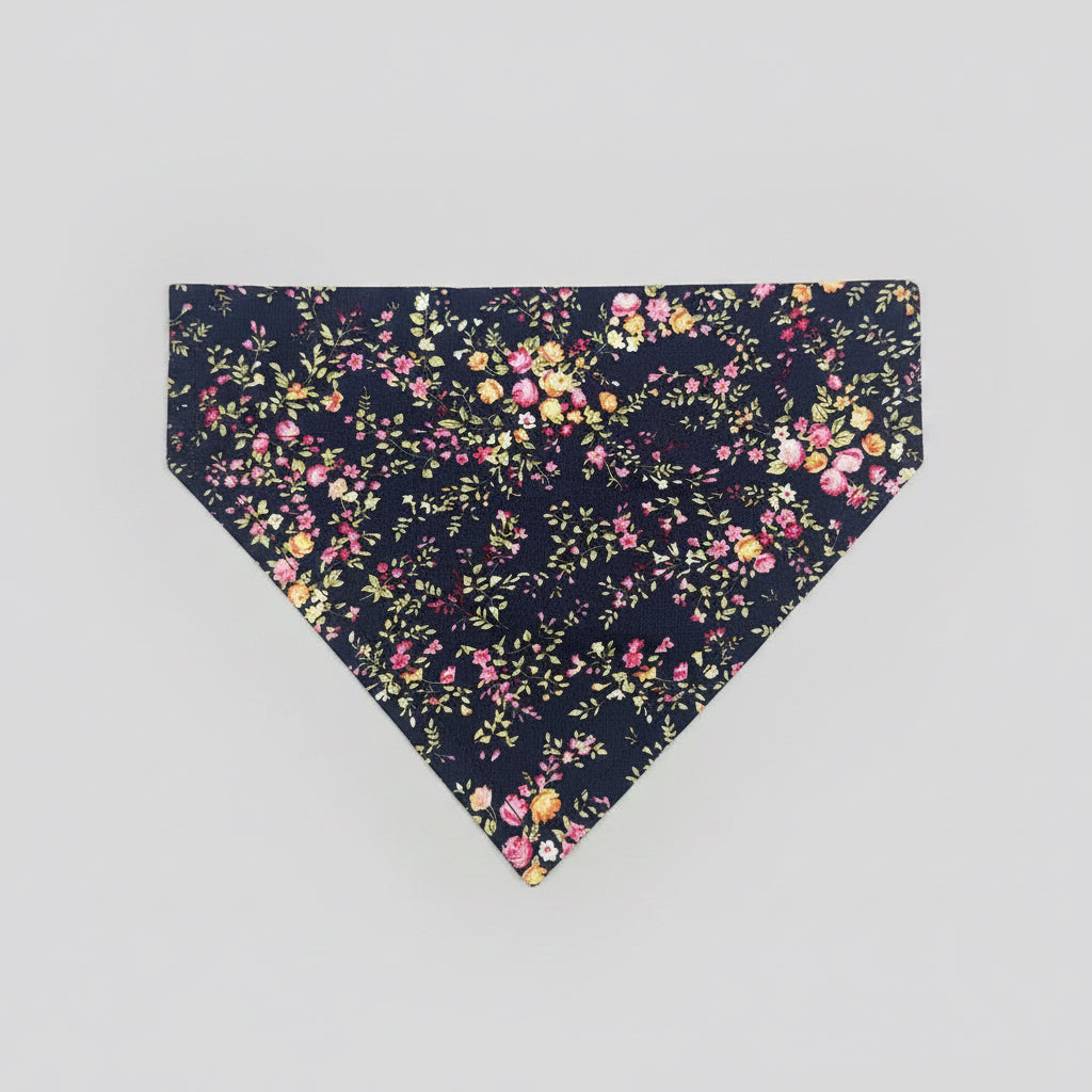 Navy ditsy Flowers Dog bandana