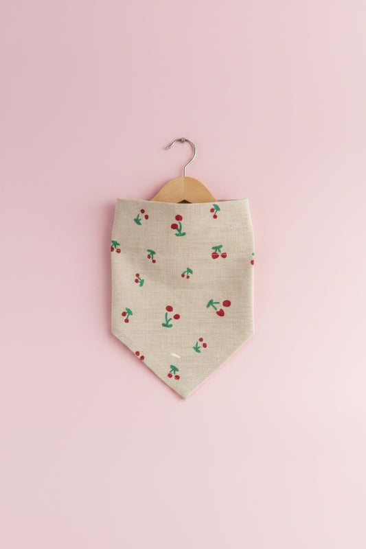 Canvas Cherry  Dog bandana