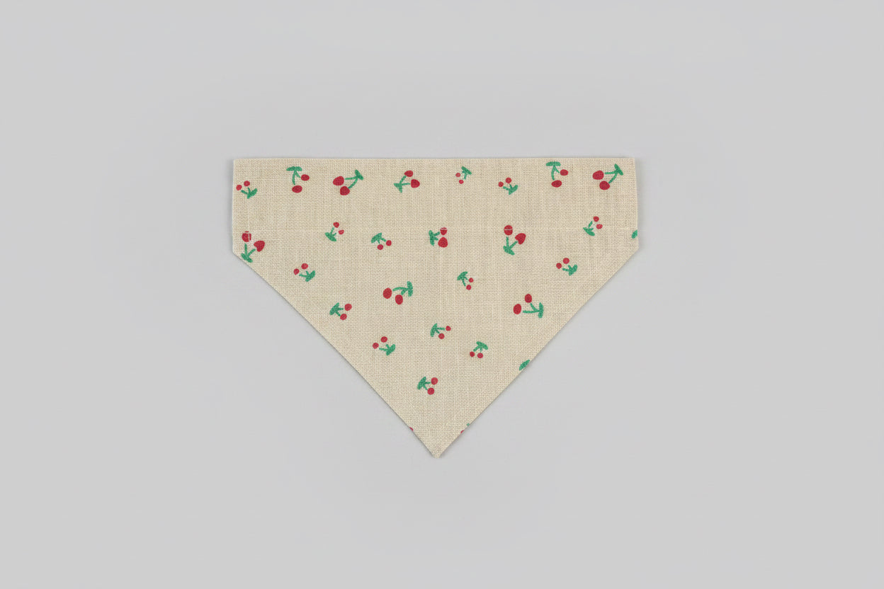 Canvas Cherry  Dog bandana