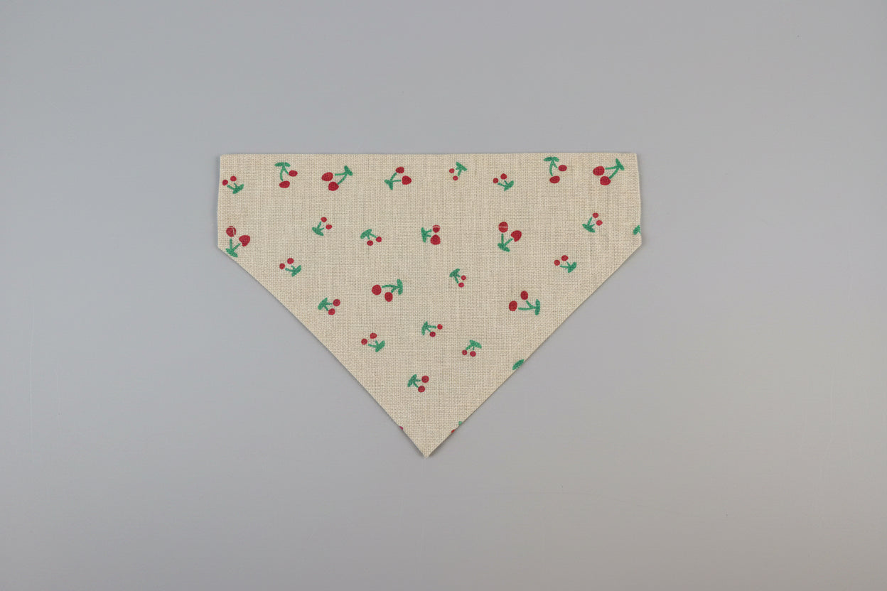 Canvas Cherry  Dog bandana