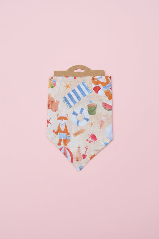 Beach Print Dog Bandana