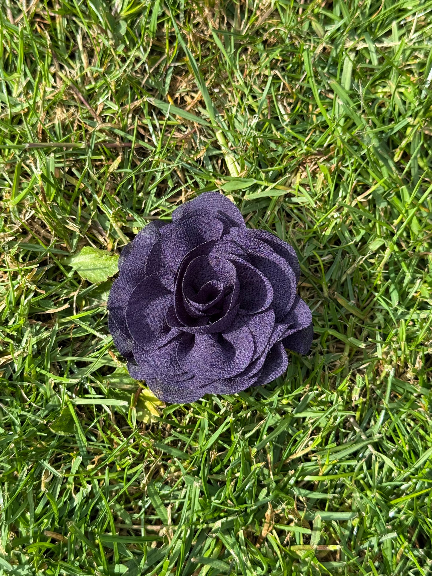 Medium/Large Chiffon Dog Collar Flower – Elegant Removable Floral Accessory