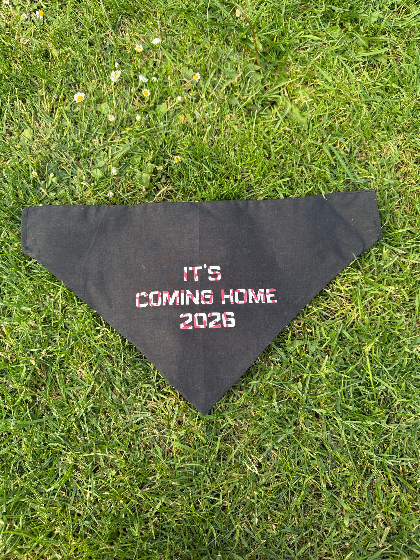 England Dog Bandana | It’s Coming Home 2026 Dog Bandana | Football Dog Accessory | England World Cup Dog Scarf | Euro Football Dog Bandana UK