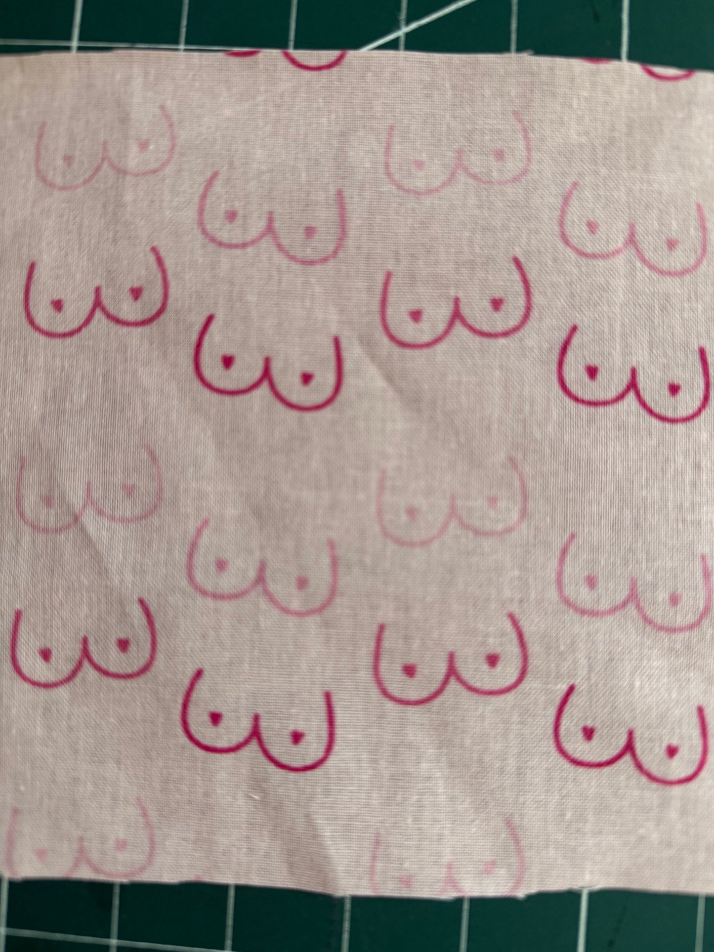 Pink Boobie Print Hair Scrunchie