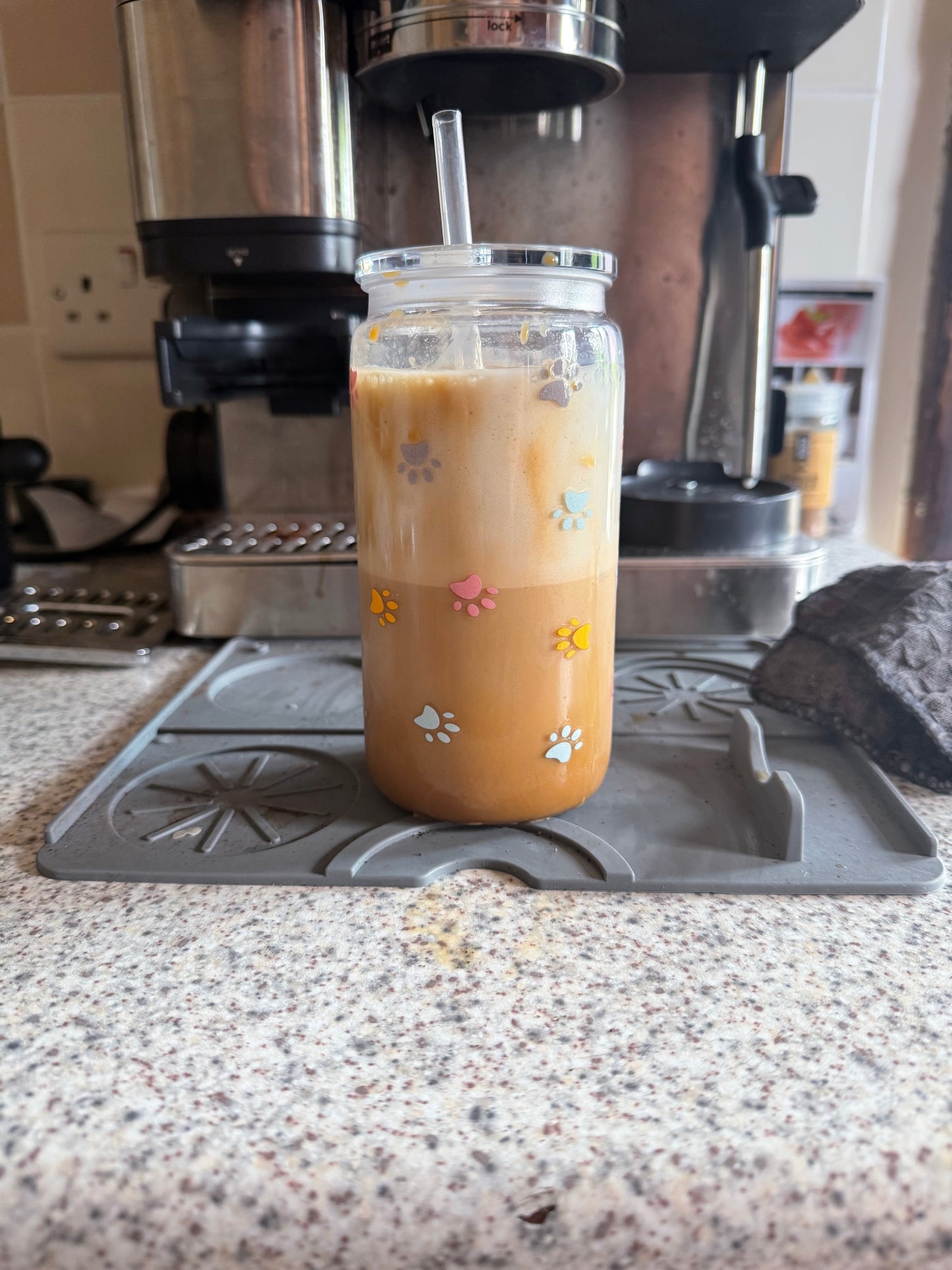 Mini paw prints cold cup