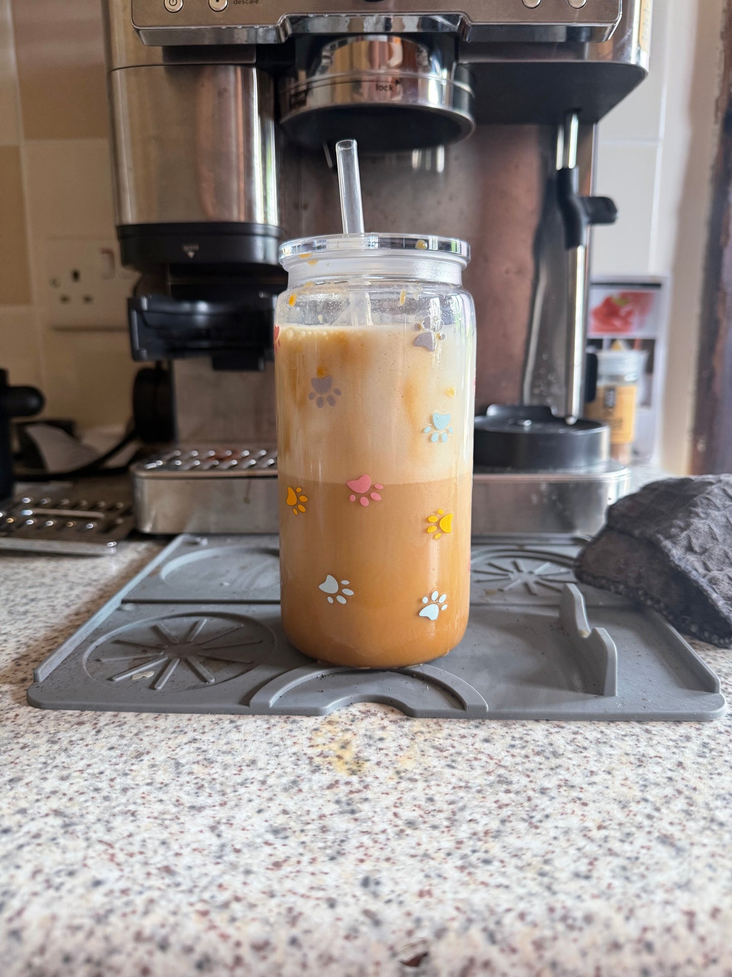 Mini paw prints cold cup