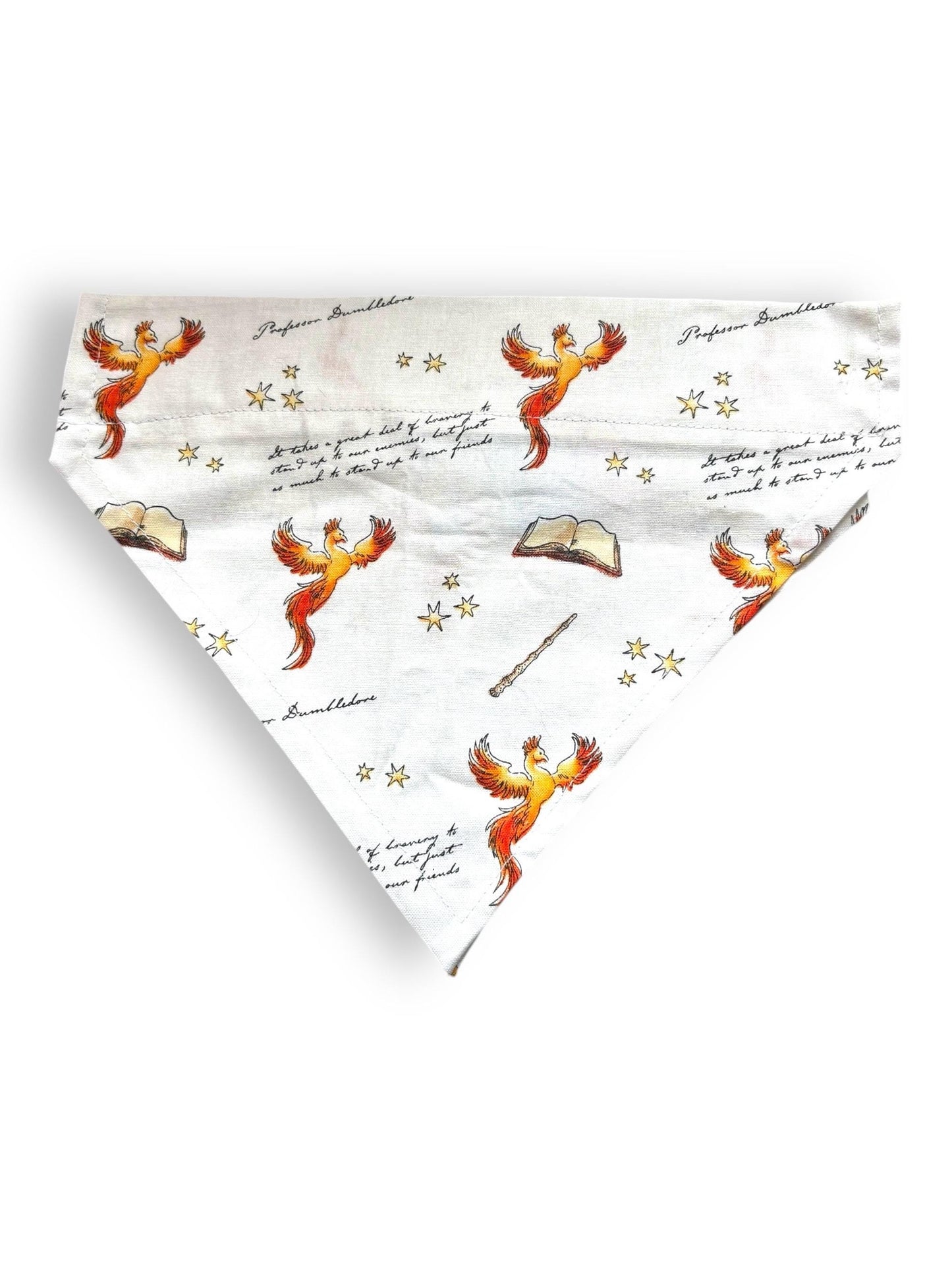 Cute and Stylish Dog Bandana ‘The character' for Puppies, Small & Medium Dogs – Soft Cotton Fabric – Multiple Patterns and personalisation