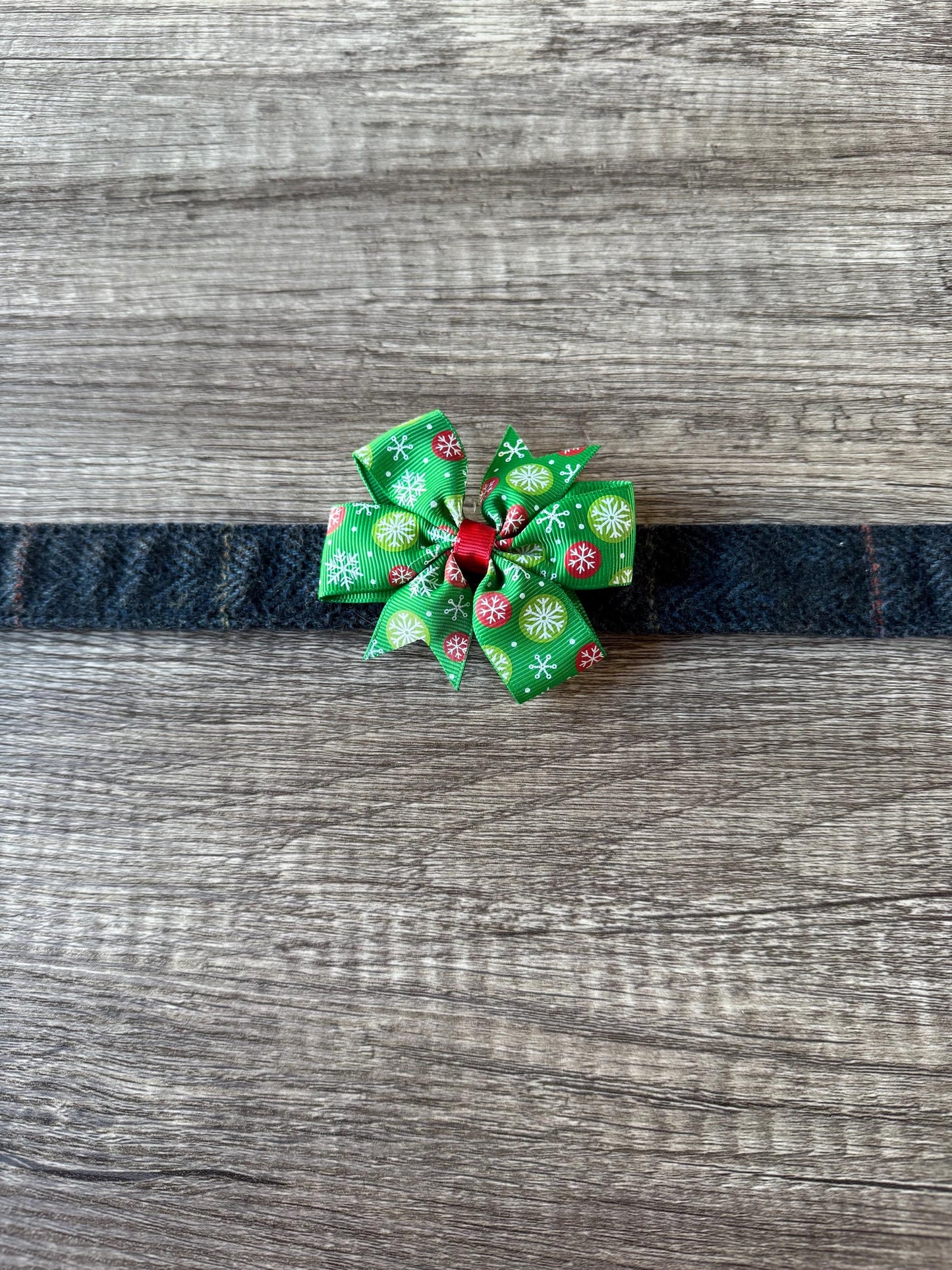 Christmas Dog Collar Bow | Limited Edition Pet Accessory | Ribbon Bow  | Festive Dog Collar Add-On |  Pet Costume