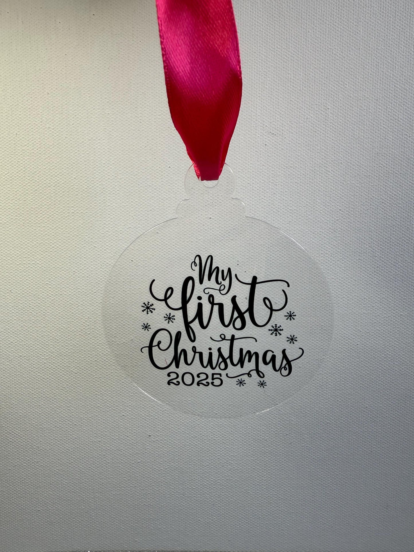 First Christmas Tree Decoration – First Christmas  – Personalised 2025 Keepsake - Pet gift