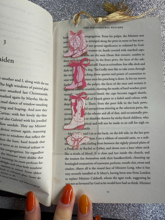 Cowgirl Acrylic Bookmark