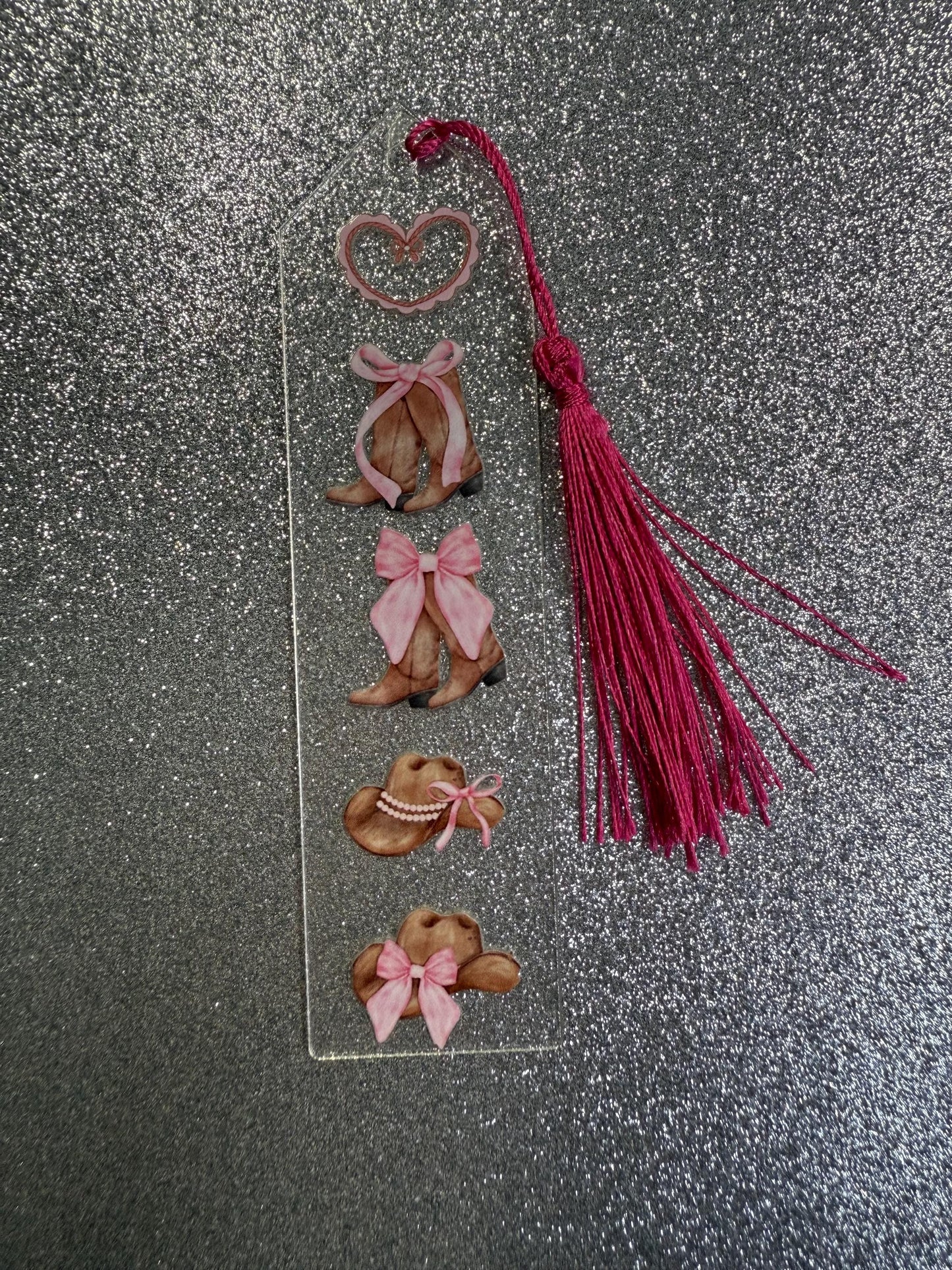 Cowgirl Acrylic Bookmark