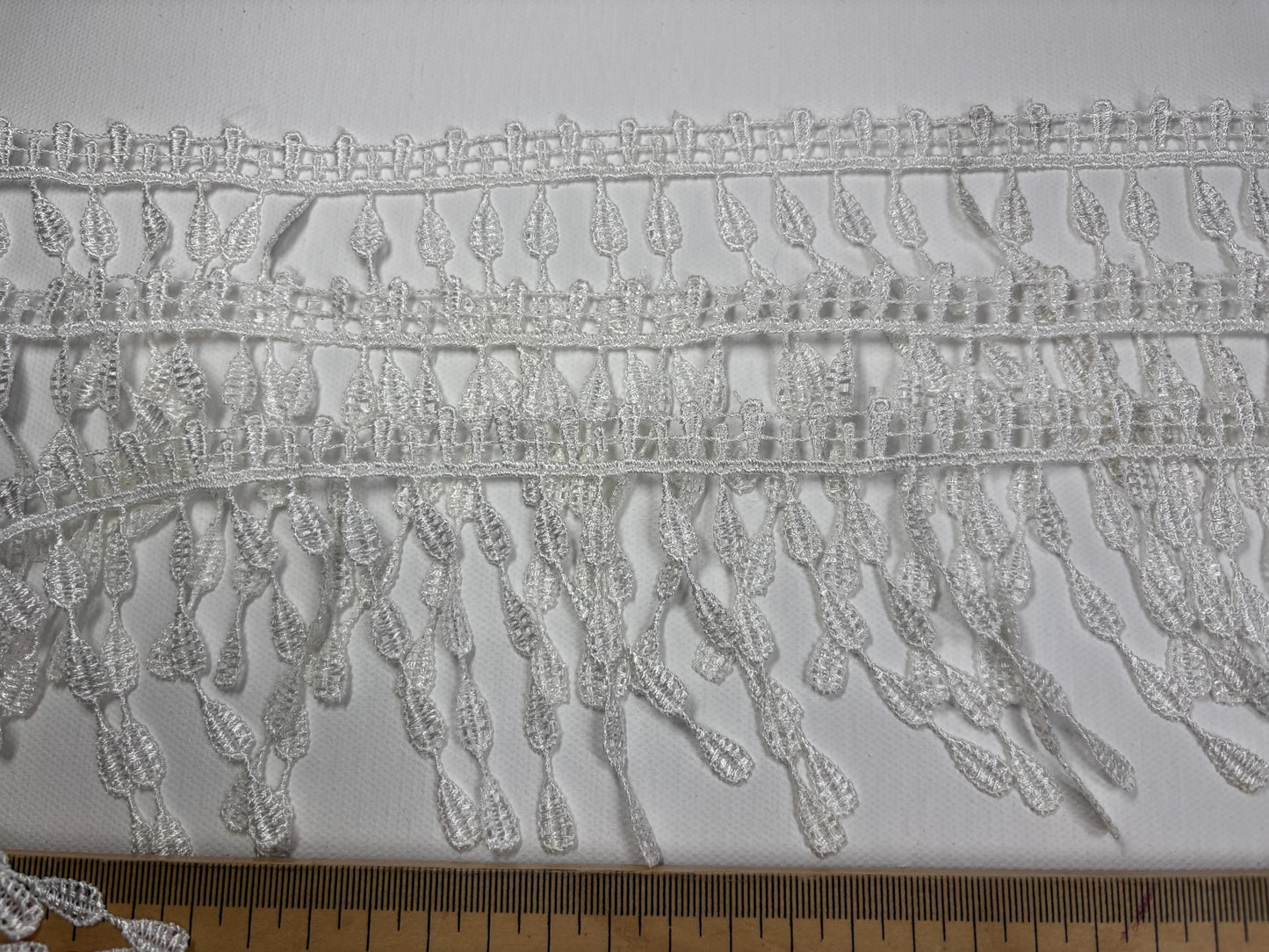 Antique Lace Edge – Perfect for Sewing, Embellishments, Crafting, and Home Decor – Delicate Floral Design White Wedding droplet lace trim