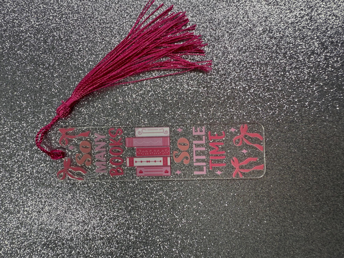 Pink Acrylic Bookmarks