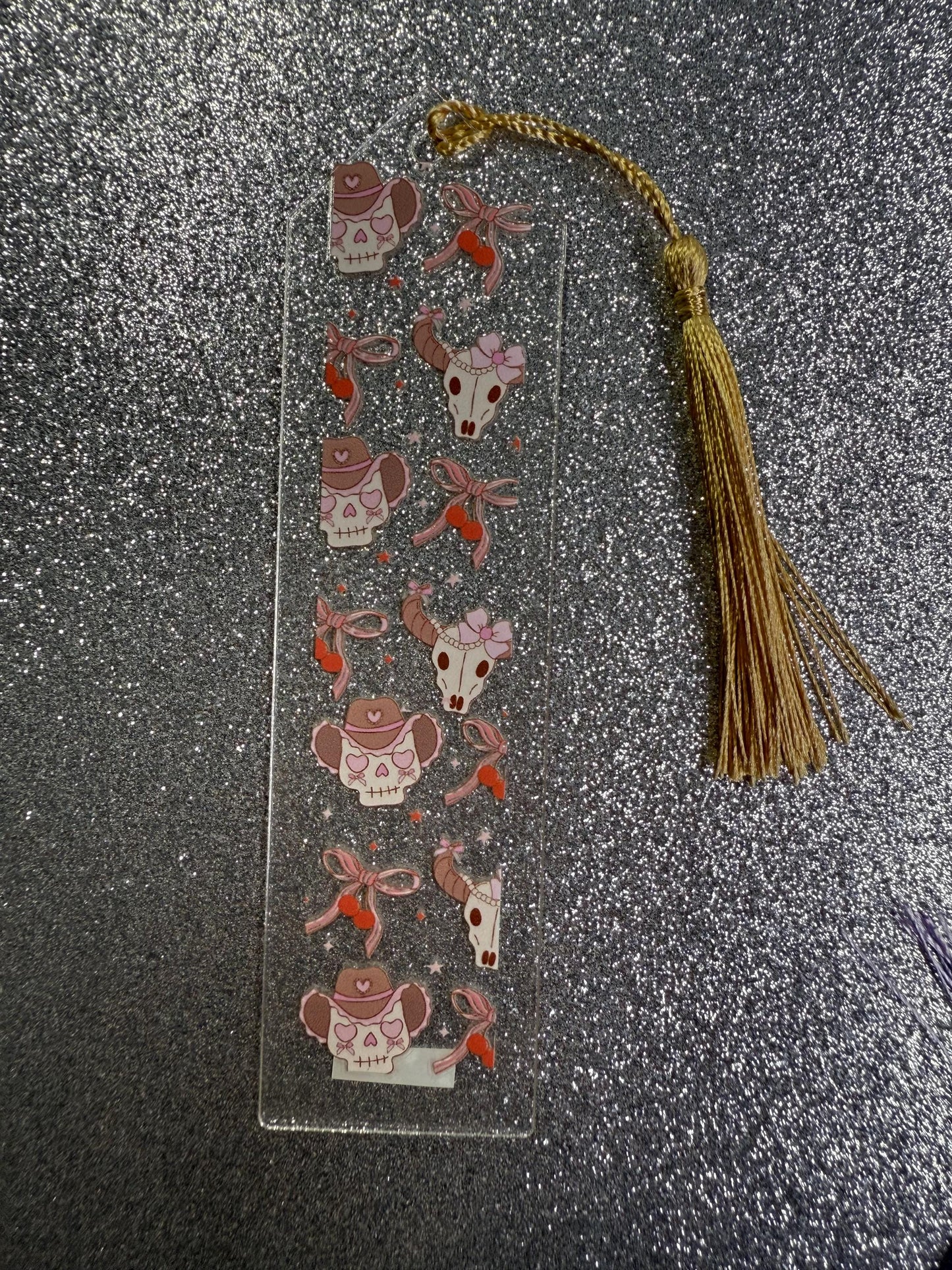 Cowgirl Acrylic Bookmark