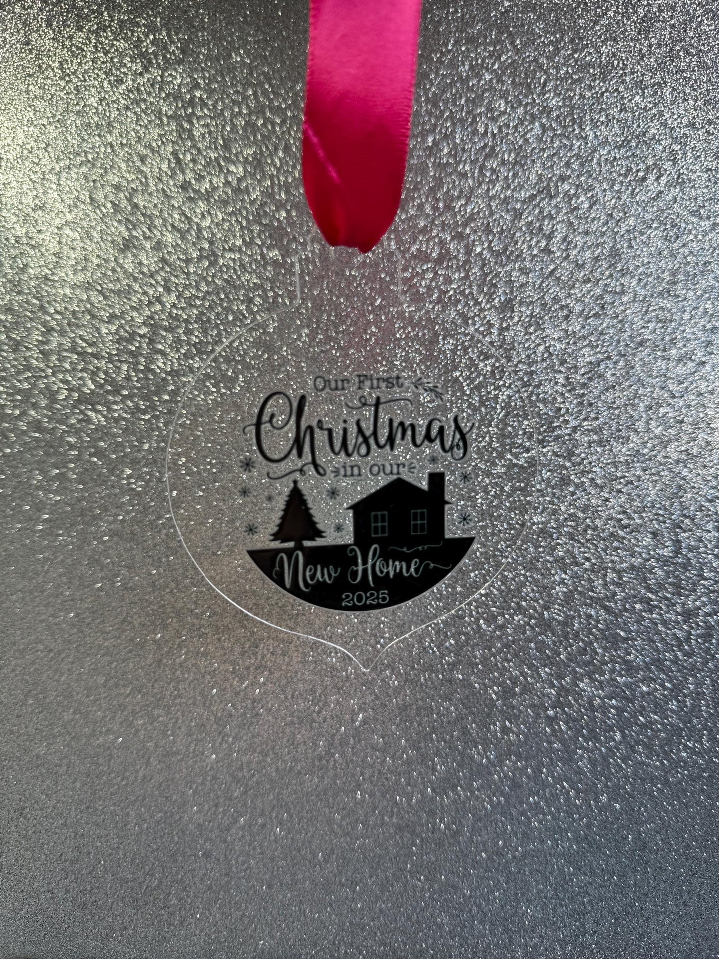 New Home Christmas Tree Decoration – First Christmas in New Home Ornament – Housewarming Gift – Personalised Home Ornament – 2025 Keepsake